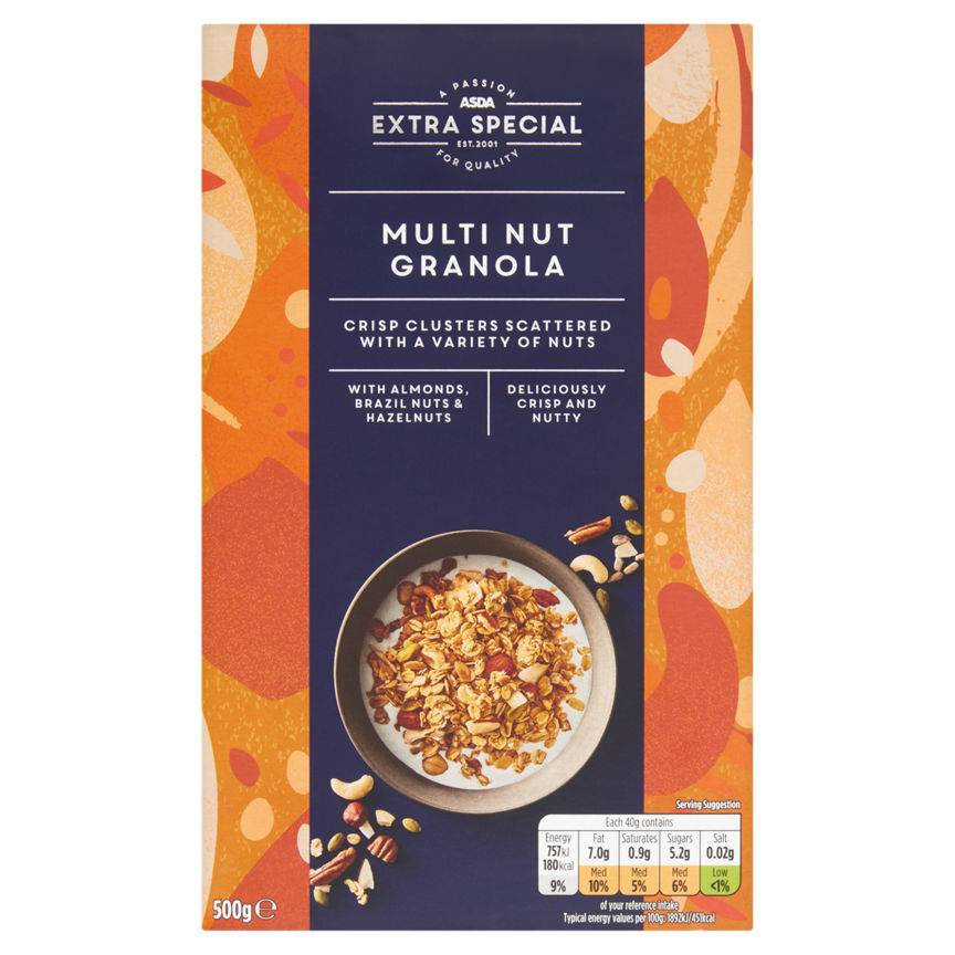 ASDA Extra Special Multi Nut Granola (500g)