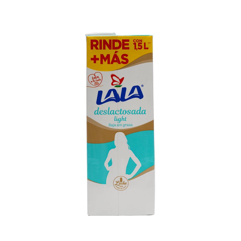 Lala leche deslactosada light baja en grasa (1.5 l)