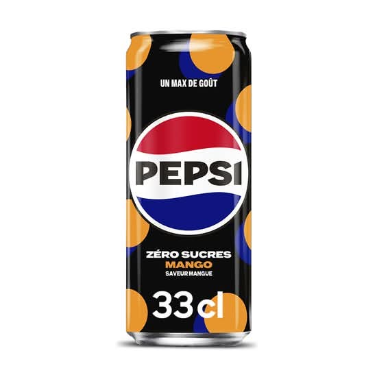 Pepsi Mango zéro sucres (33cl)