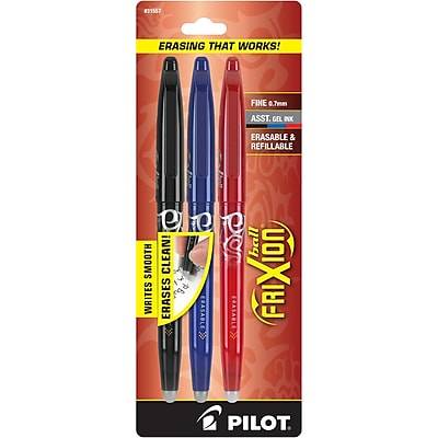 Pilot Frixion Ball Erasable & Refillable Gel Ink Stick Pens