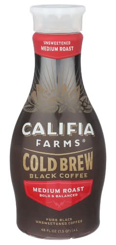 Califia Farms Pure Black Medium Roast Cold Brew Coffee
