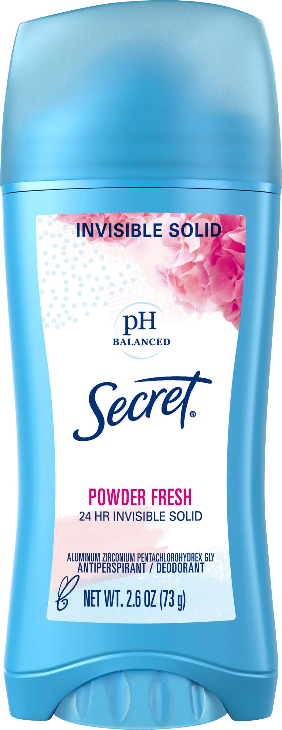 Secret Invisible Solid Ph Balanced Deodorant, Powder Fresh (2.6 oz)