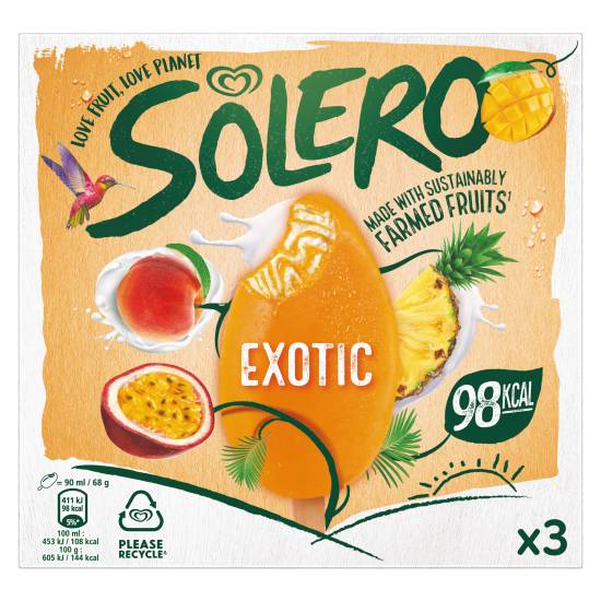 Solero Exotic Ice Cream (3 pack)
