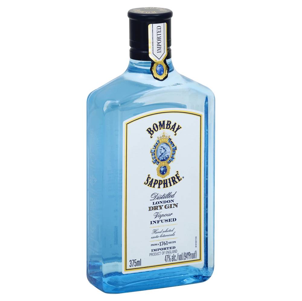 Bombay Sapphire Distilled Vapour Infused London Dry Gin (375 ml)