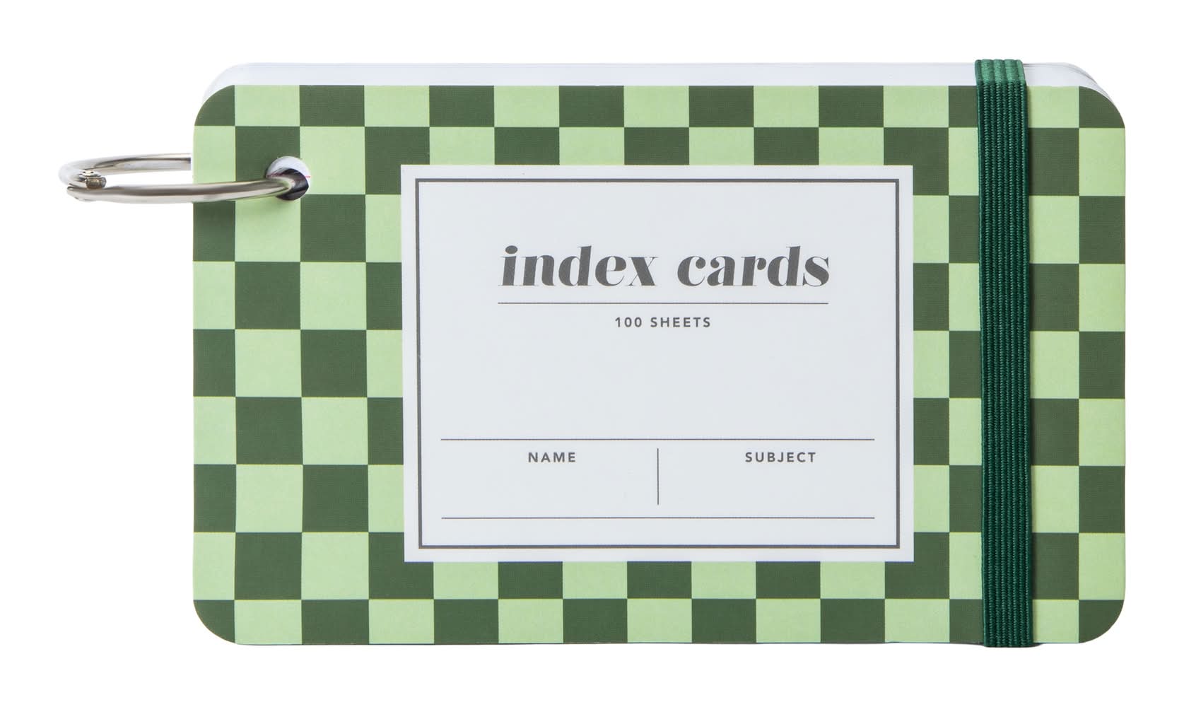 Index Card Book Green