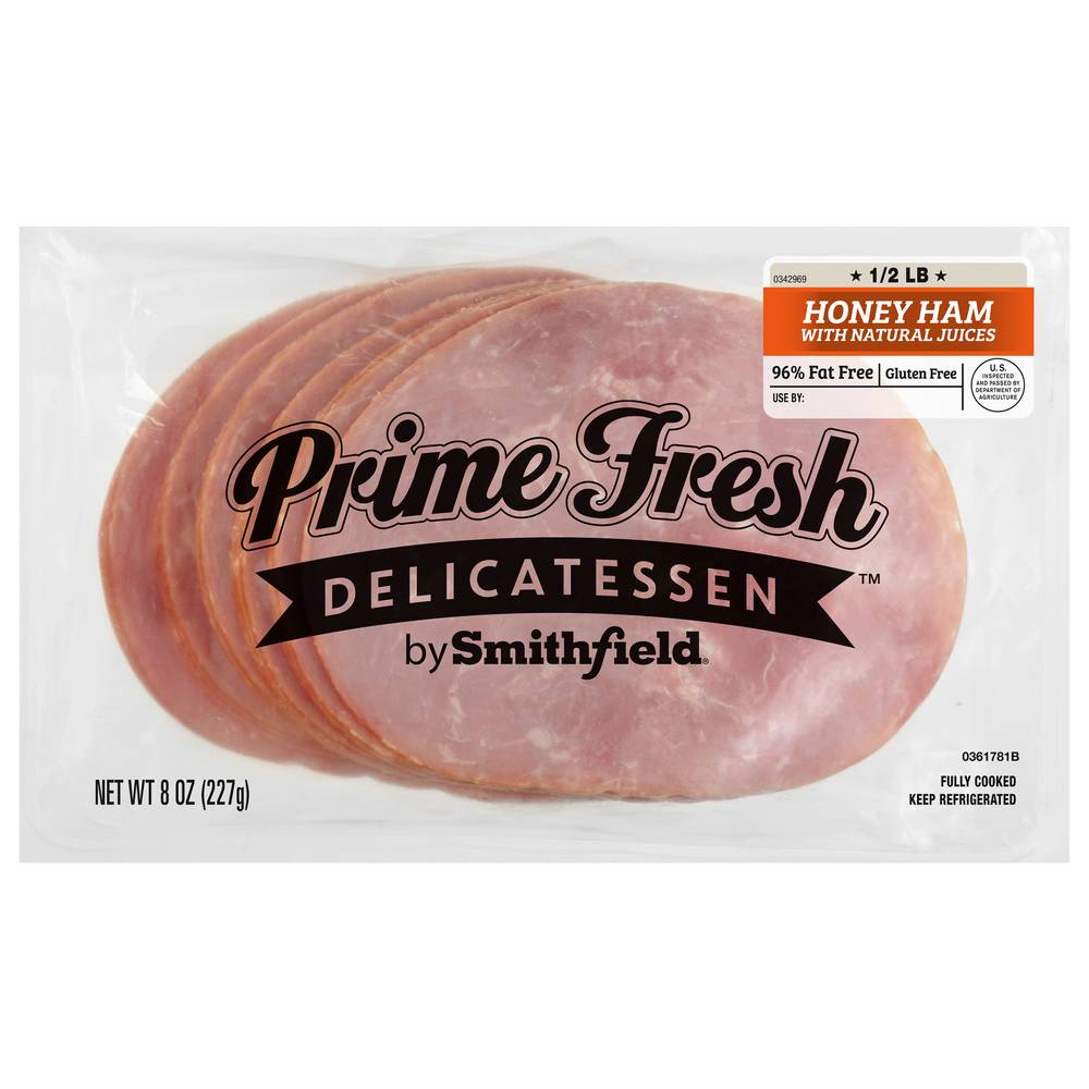 Smithfield Prime Fresh Delicatessen Honey Ham With Natural Juices