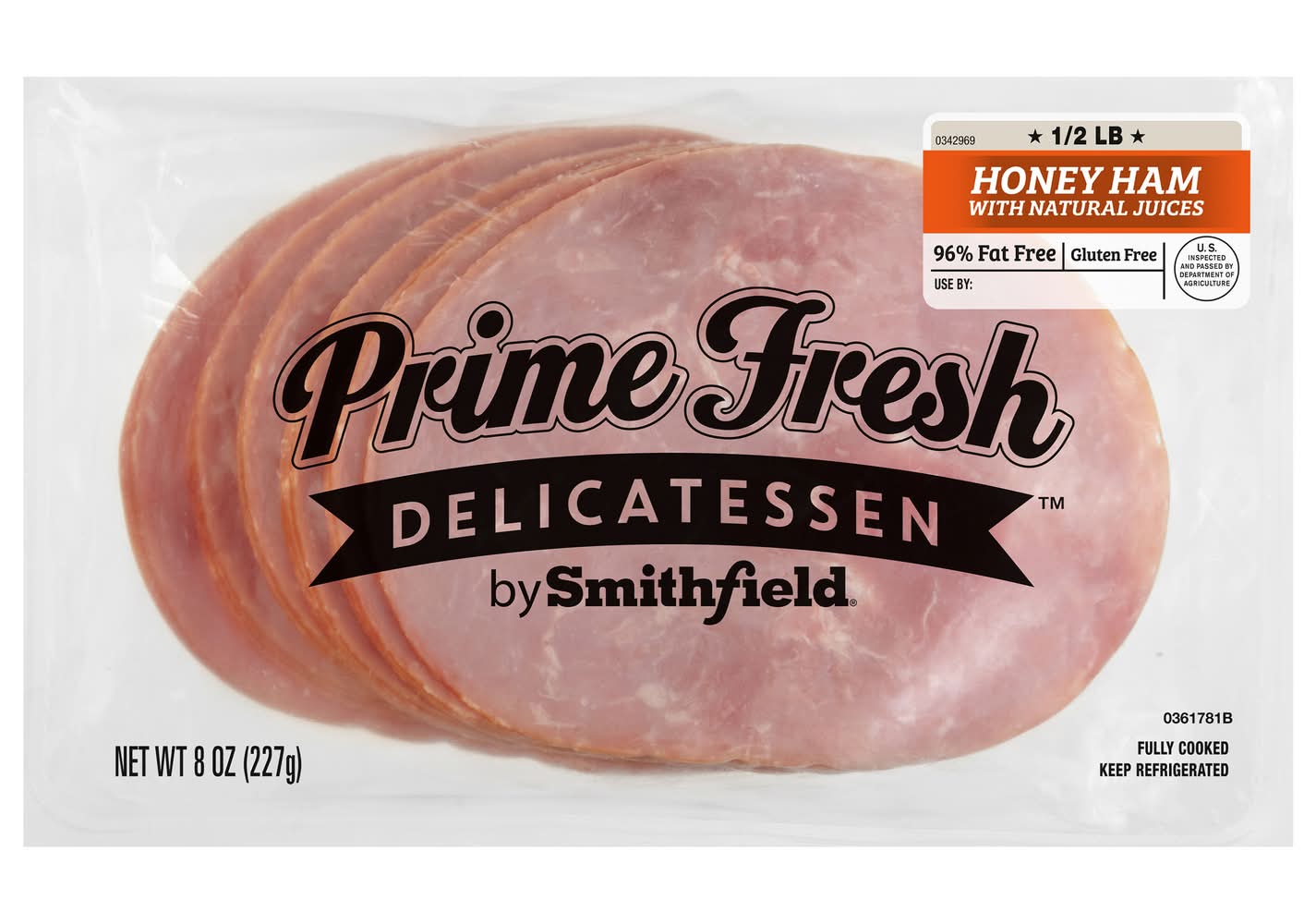 Smithfield Prime Fresh Delicatessen Ham, Honey (8 oz)