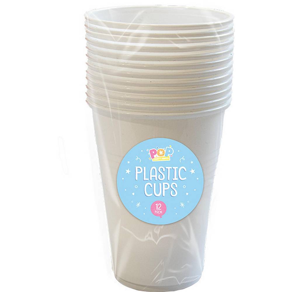 Pop Party 12 Pack Plastic Cups
