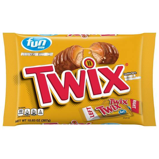 Twix Fun Size Caramel & Milk Chocolate Cookie Bars
