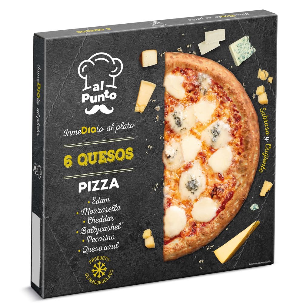 Pizza 6 Quesos Al Punto Dia 470 G