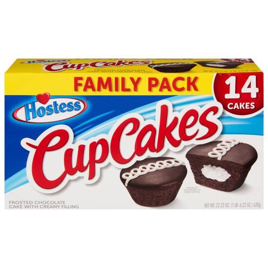 Hostess Chocolate Creamy Filling Snack Cakes (14 ct)