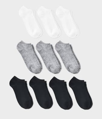 Dealworthy Low Cut Socks Knit Solid Ankle Style, Women, 4-10, Multi (10 ct)