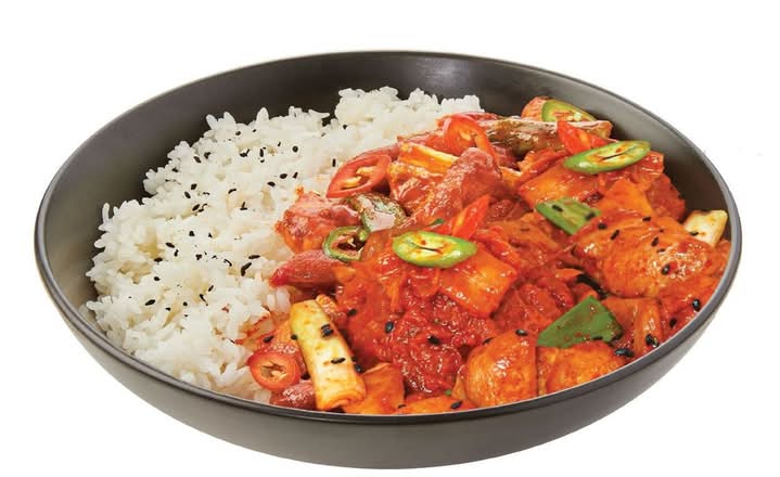 Kimchicken Rice Bowl