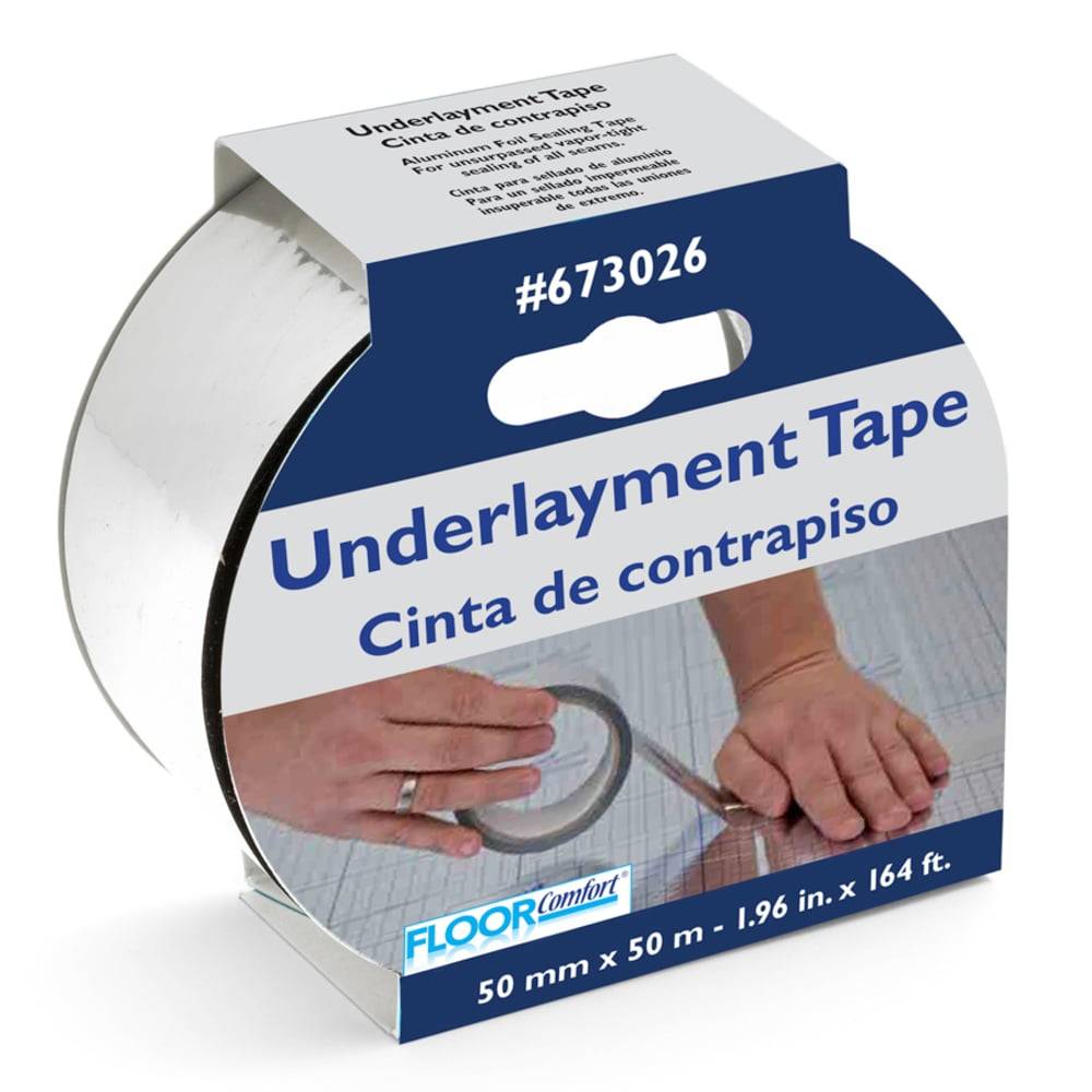 FloorComfort Underlayment tape 1.96-in x 164-ft Silver Self-adhesive Film | A61974