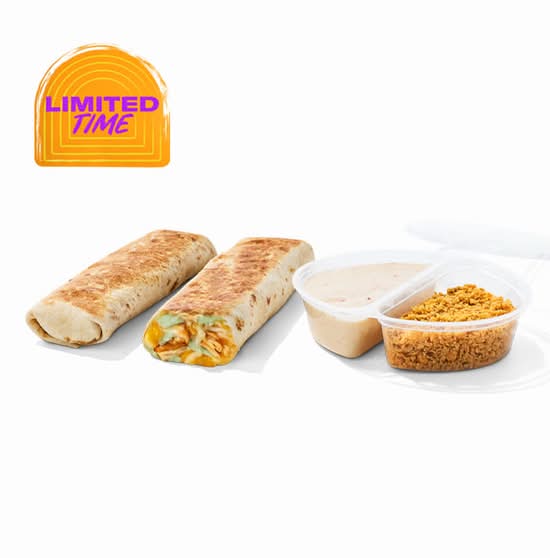Slow-Roasted Chicken Double Dipping Burritos