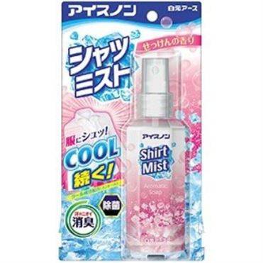 白元アース アイスノン シャツミスト せっけんの香り 100ml4902407024336