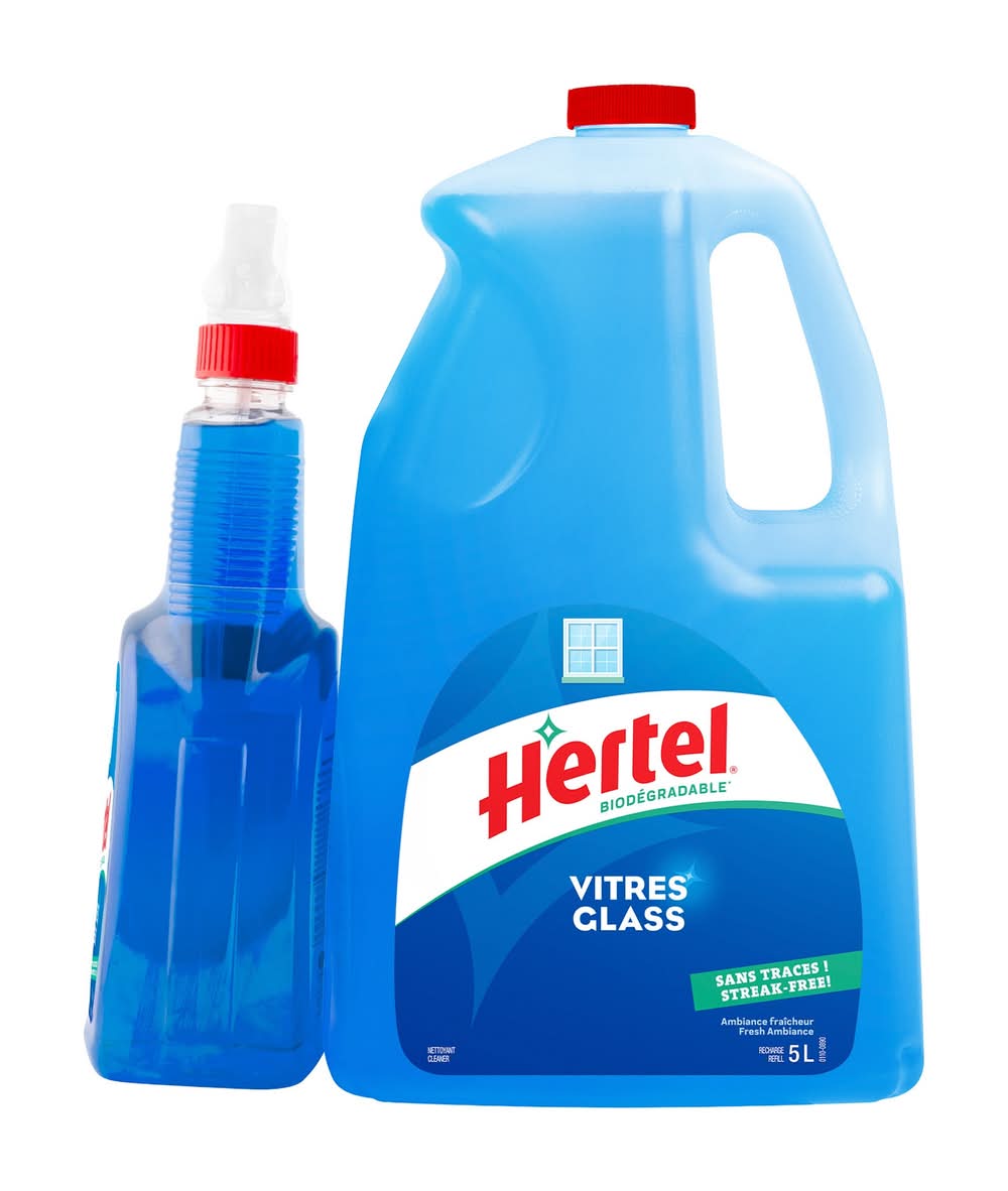 Hertel - Nettoyant Pour Vitres, 5 L + 950 Ml / Hertel Glass Cleaner, 5 L + 950 Ml