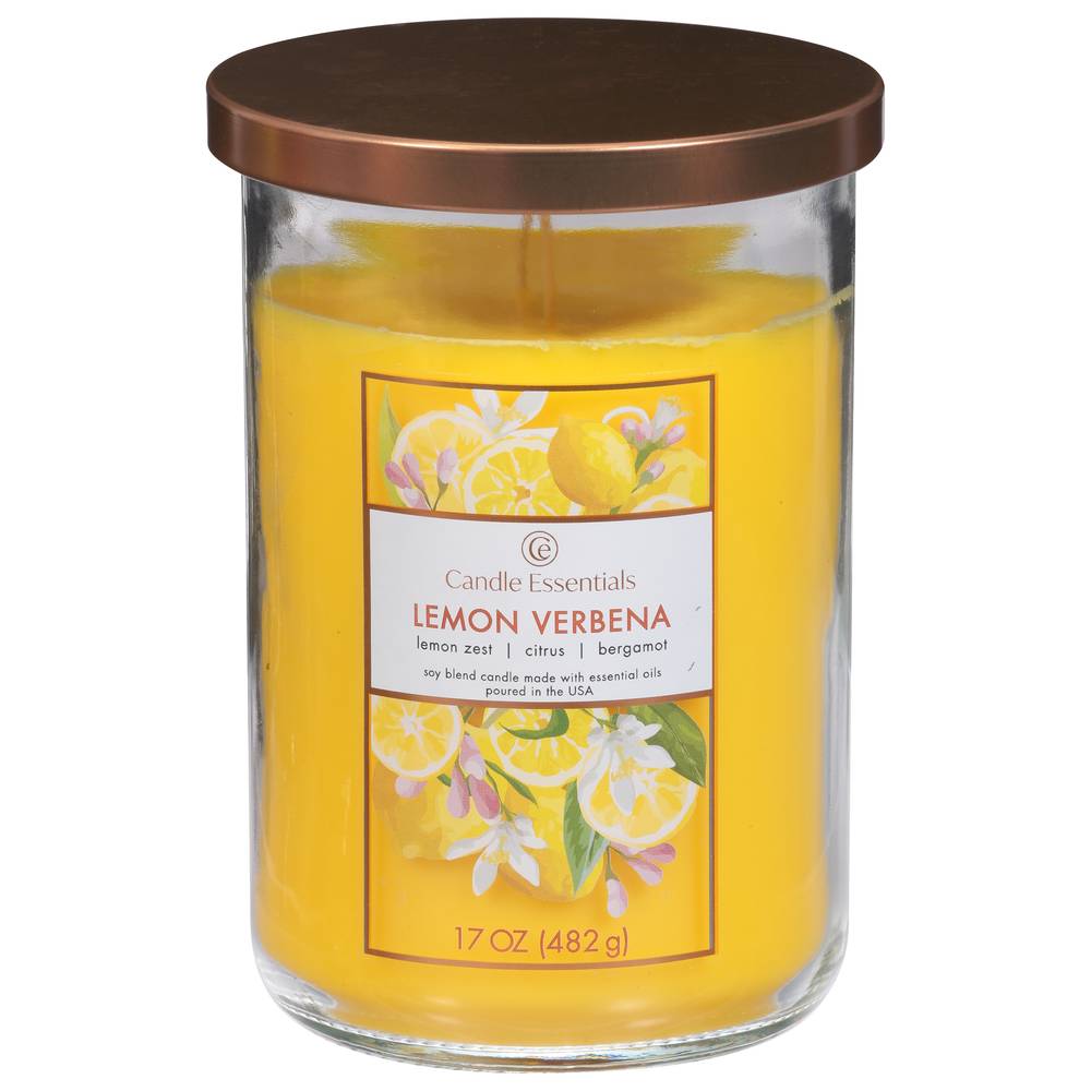 Candle Essentials Lemon Verbena Scented (17 oz)