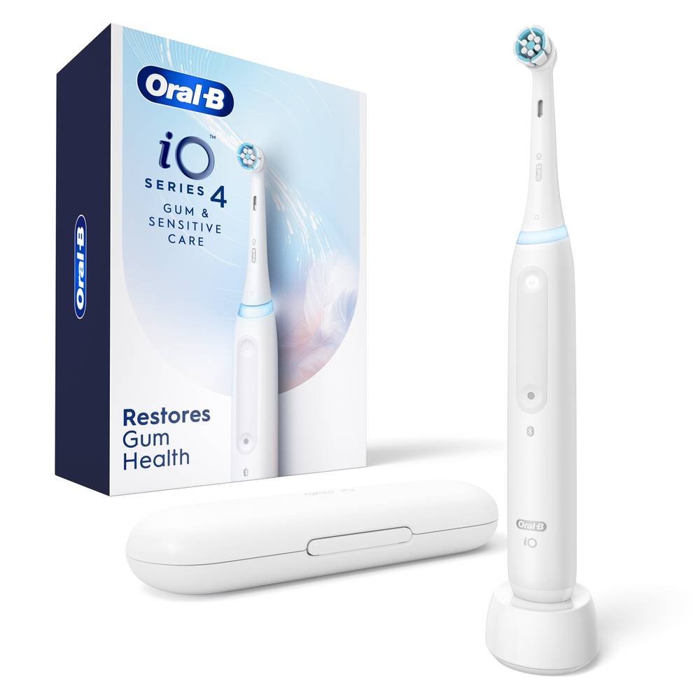 Oral-B Io Series 4 Gum & Sensitive Care Electric Toothbrush, White