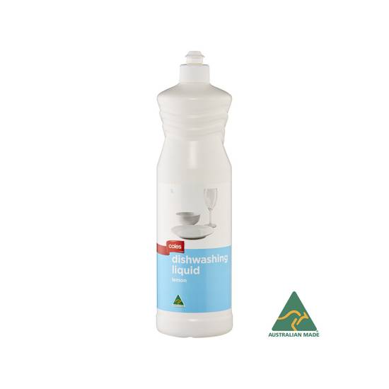 Coles Dishwashing Liquid Lemon 1L