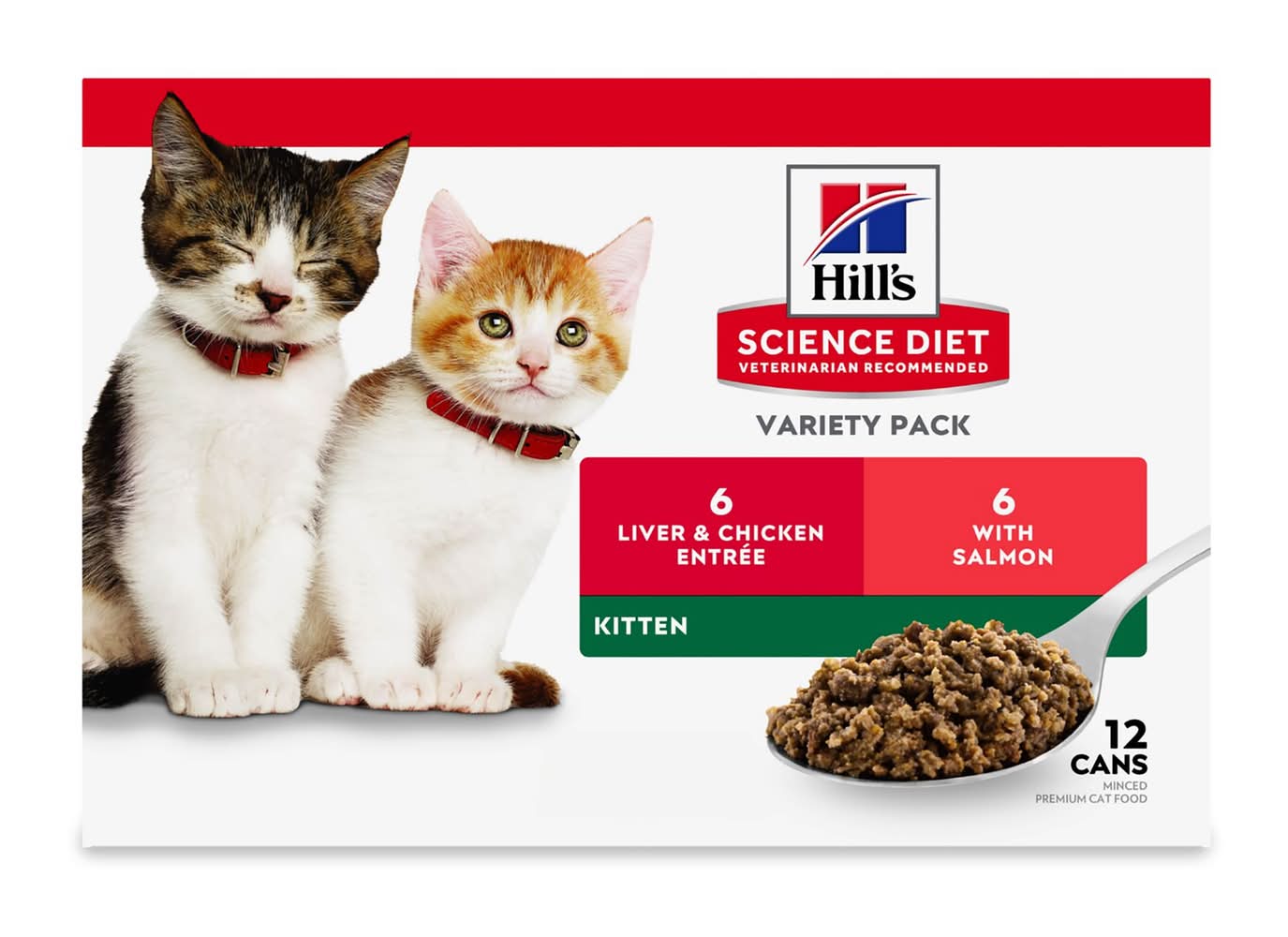 Hill's Science Diet Cat - Kitten, Variety Pack, 12 CT (Flavor: Variety Pack, Size: 12 Count)
