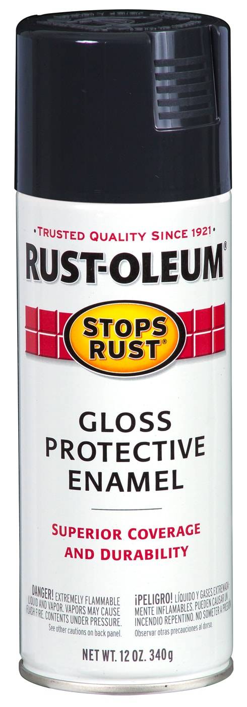 Rust-Oleum Stops Rust Gloss Charcoal Gray Spray Paint (NET WT. 12-oz) | 7784830