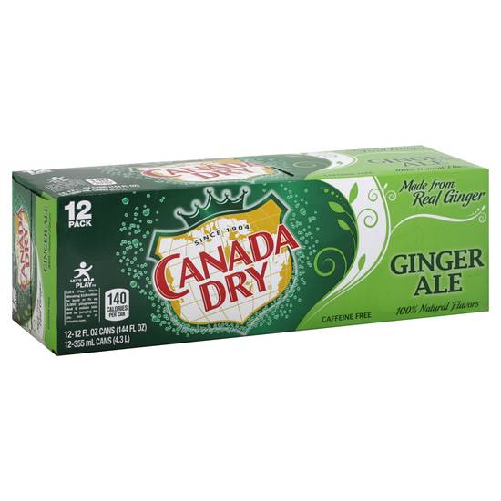 Order Canada Dry Ginger Ale Cans (12 oz x 12 ct) food online from Rite Aid store, Shawnee on bringmethat.com