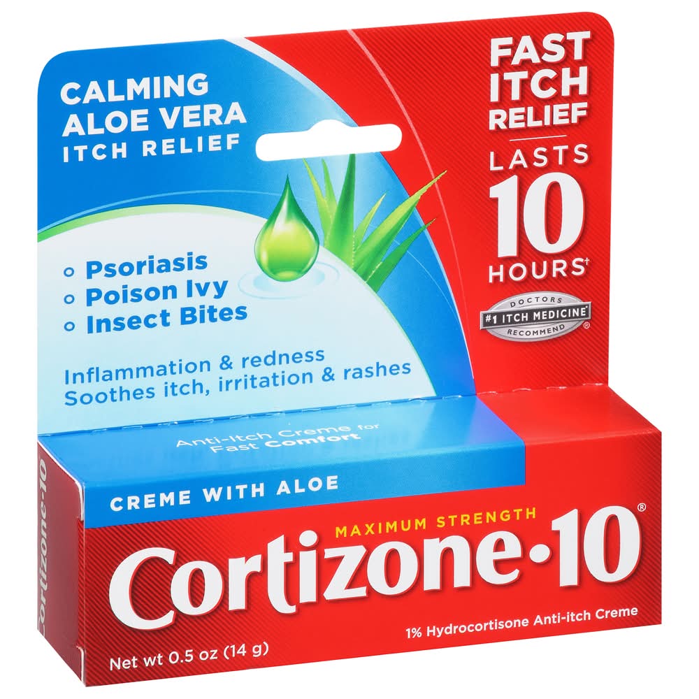 Cortizone 10 Anti-Itch Creme With Healing Aloe (0.5 oz)