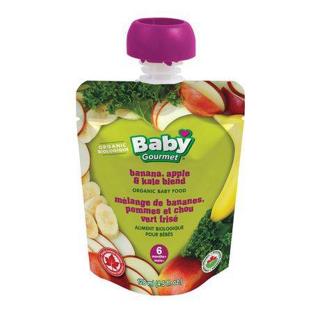 Baby Gourmet Banana Apple & Kale Blend Baby Food (128 g)