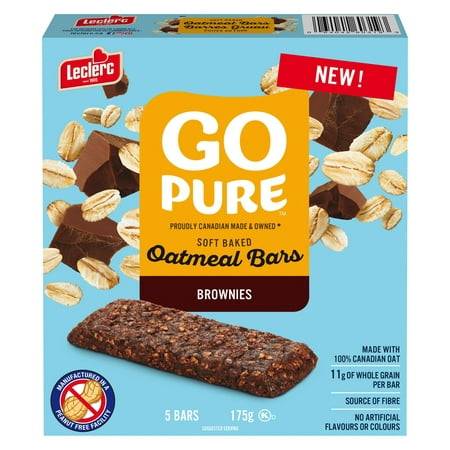Leclerc Go Pure Soft Baked Brownies Oatmeal Bars (chocolate)