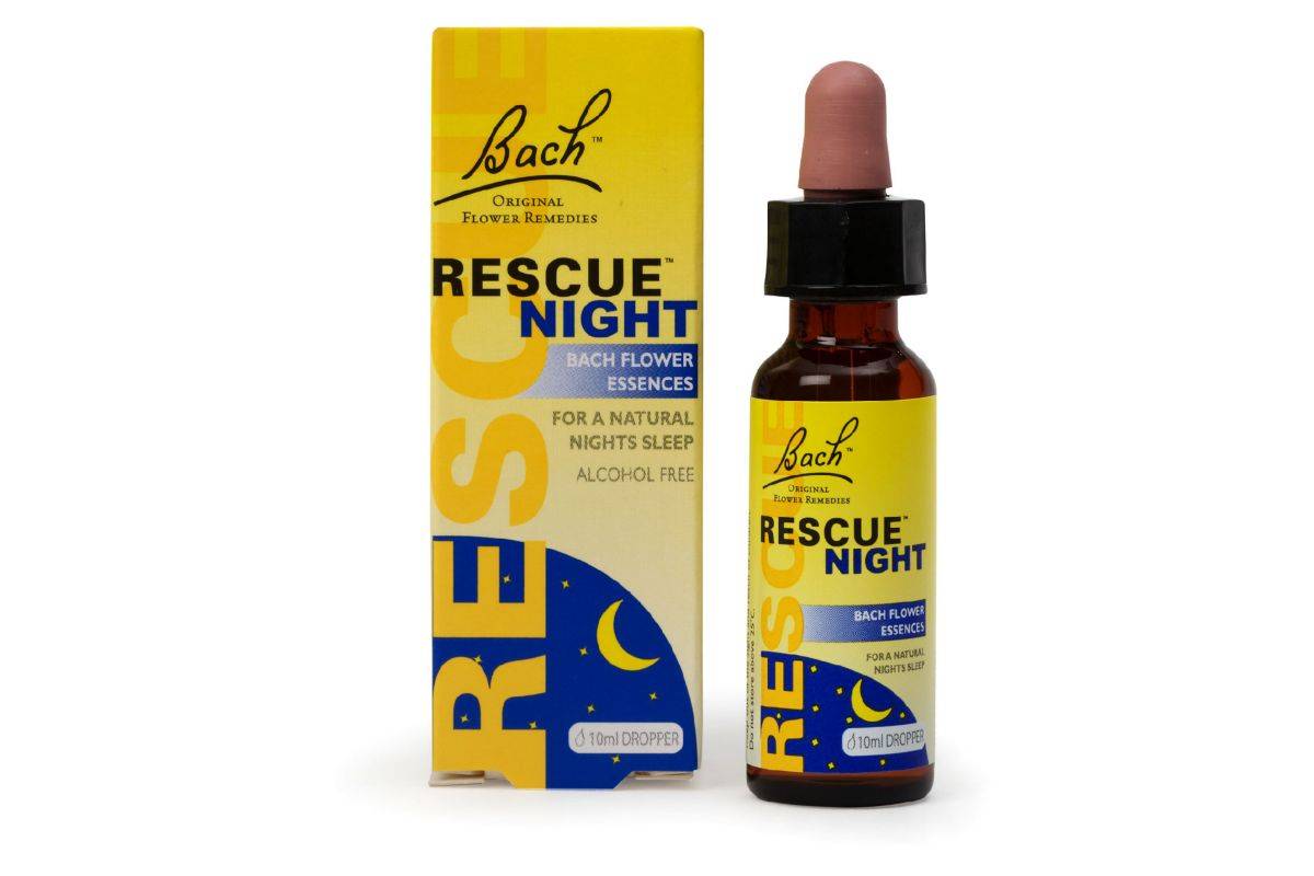 Bach Rescue Remedy Night Dropper 10ml - Flower Essences for Natural Night's Sleep