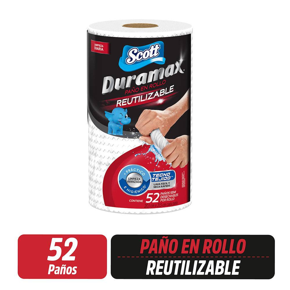 Scott · Paño reutilizable duramax (52 un)