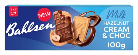 Bahlsen Milk Hazelnut Cream & Choc (100g)