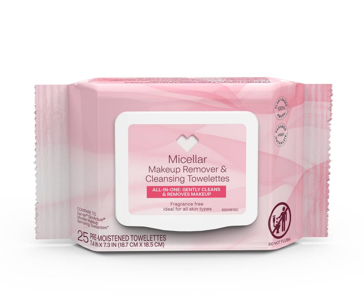 Cvs Beauty Micellar Makeup Remover Towelettes, 25Ct