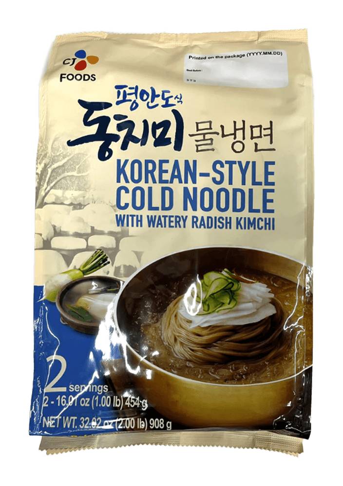 CJ cold noodle w/ watery radish kimchi