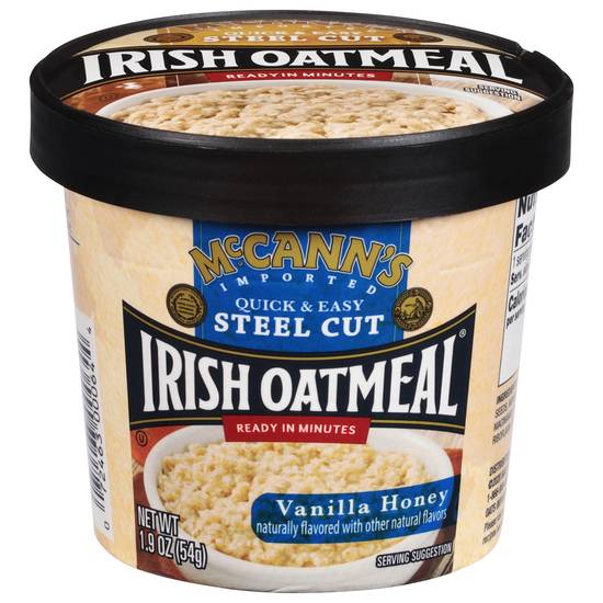 Mccann's Steel Cut Vanilla Honey Oatmeal