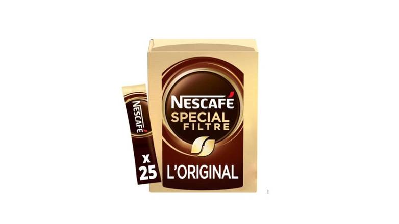 Nescafé Café Soluble Spécial Filtre Original Sticks Les 25 sticks, 50g