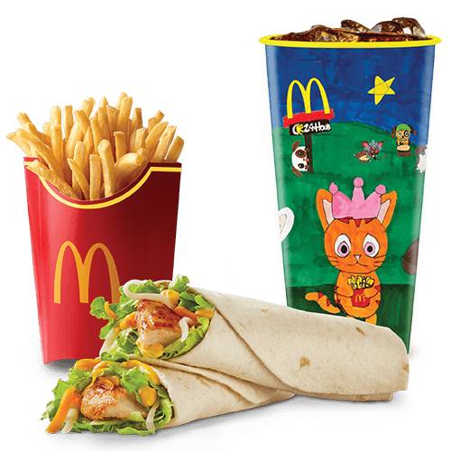 McCombo Grande Grilled Creamy Mustard Snack Wraps