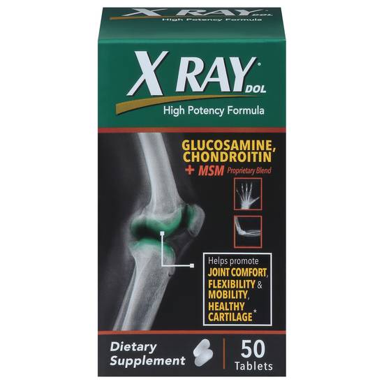 X Ray Dol Glucosamine Chondroitin + Msm Counter Joint Tablets (50 ct)