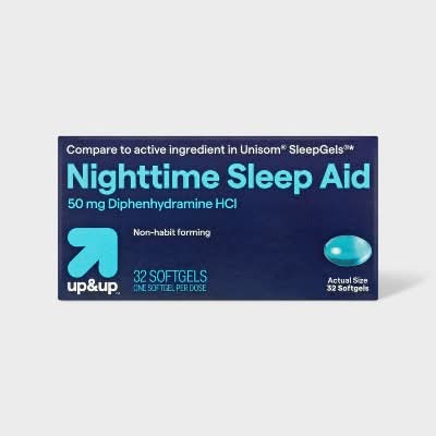 up&up Diphenhydramine Hcl Nighttime Sleep Aid Softgels 50 mg (32 ct)