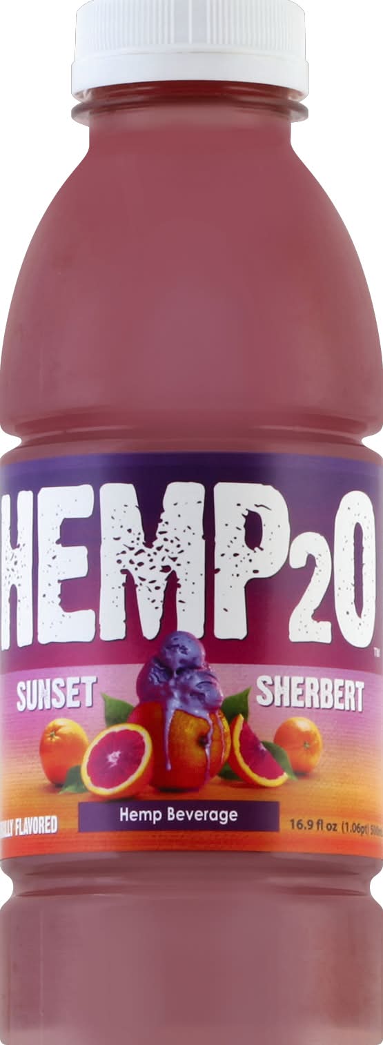 Hemp2O Organic Hemp Beverage Sunset Sherbert - Delivery in Under