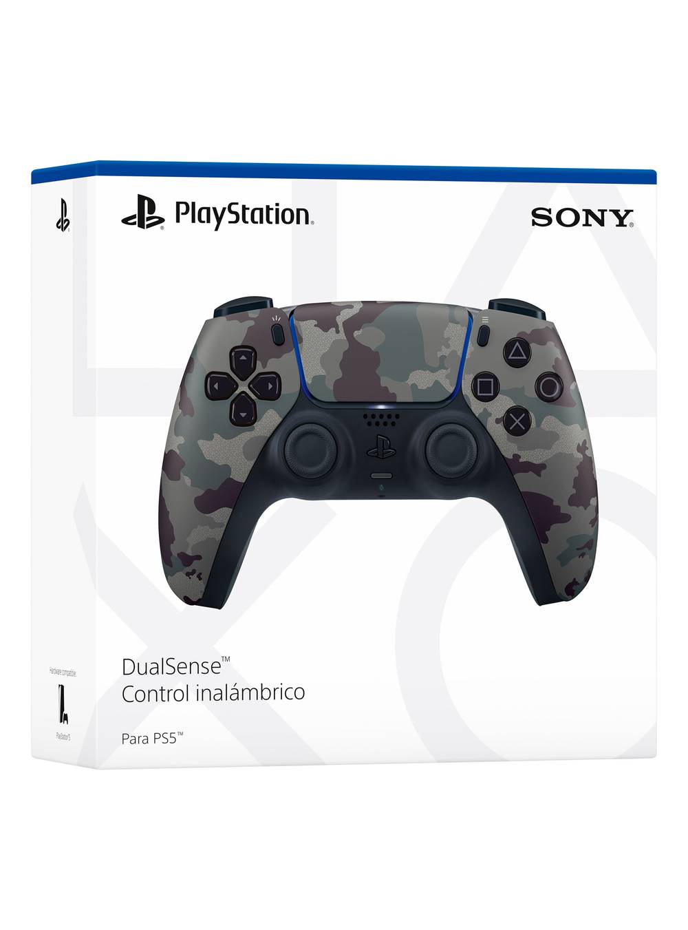 Ps5 control inálambrico dualsense playstation gray camo