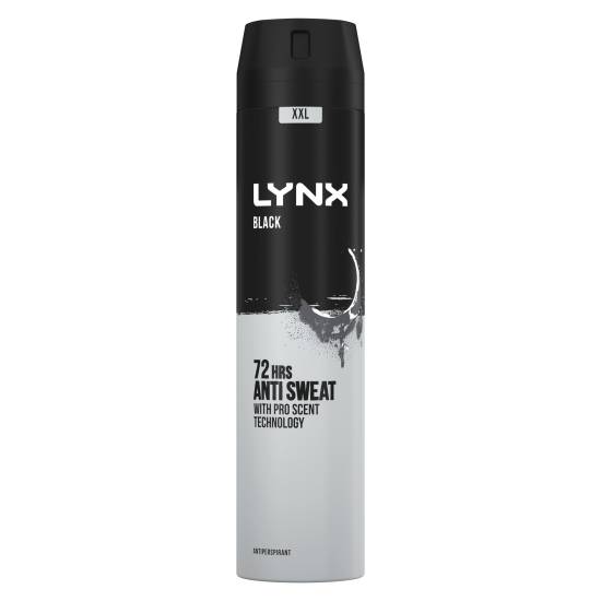 Lynx XXL , Black, Anti-Perspirant Deodorant Spray (250ml)