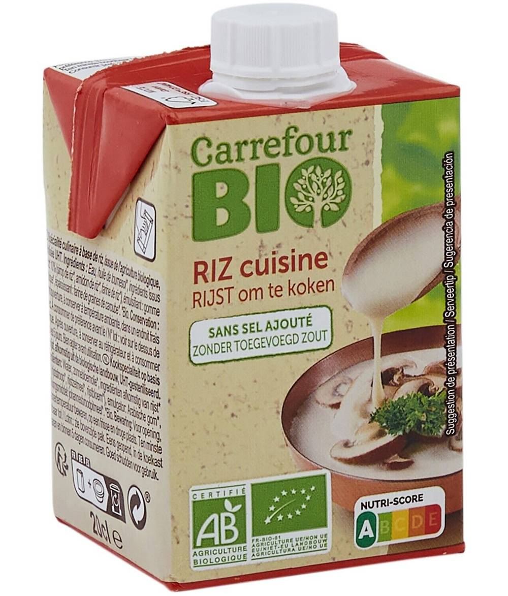 Carrefour Bio - Spécialité culinaire bio riz cuisine (200ml)