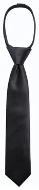 Cat & Jack Boys' Woven Zip Necktie, M/L, Black