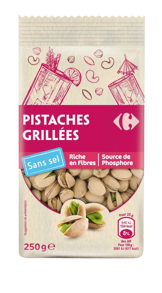 Carrefour Le Marché - Pistaches grillées sans sel ajouté