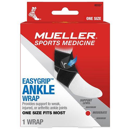 Mueller Easygrip Ankle Wrap, One Size Fits Most - 1.0 ea