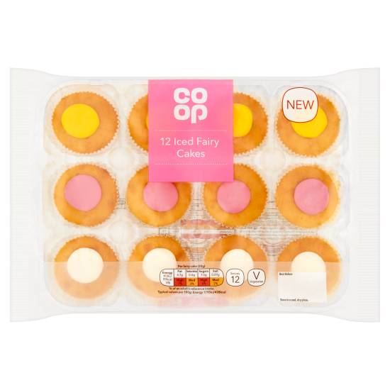 Co-Op 12 Iced Fairy Cakes