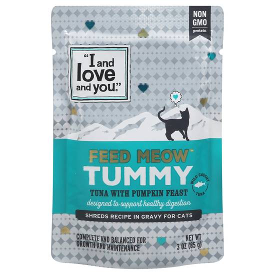 I and Love and You Feed Meow Tummy Tuna With Pumpkin Feast Cat Food