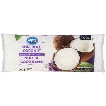 Great Value Shredded Coconut Unsweetened (200 g)